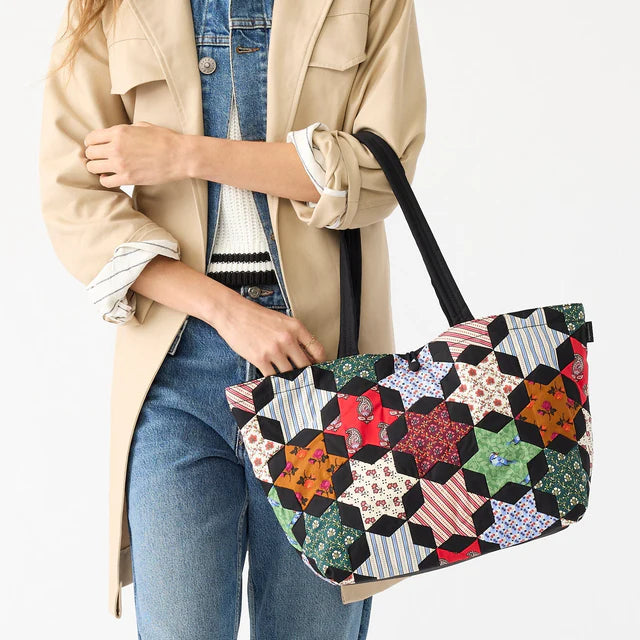Vera Bradley Small Hathaway Tote Star Patchwork
