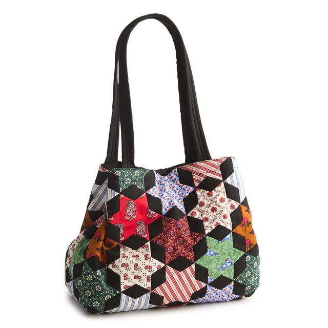 Vera Bradley Small Hathaway Tote Star Patchwork