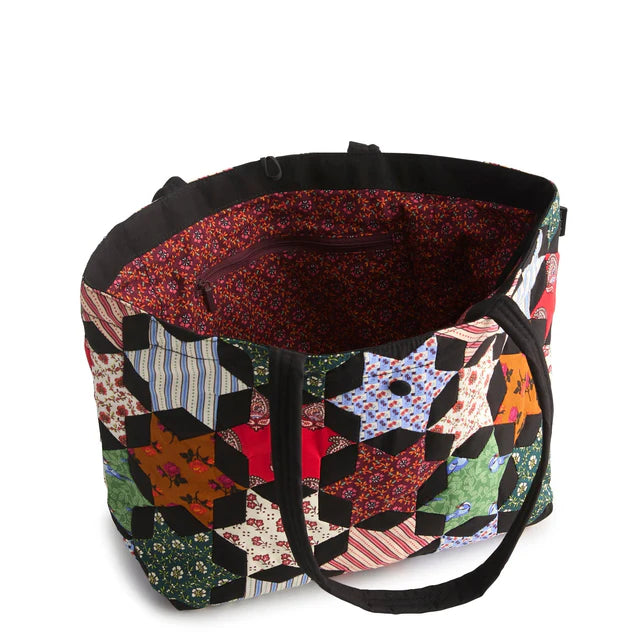 Vera Bradley Small Hathaway Tote Star Patchwork