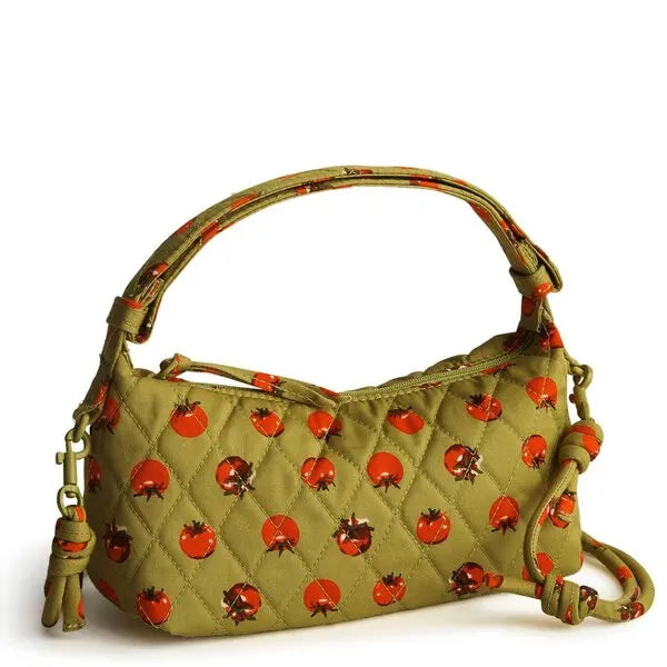 Vera Bradley Roxbury Crescent Crossbody Tiny Tomato