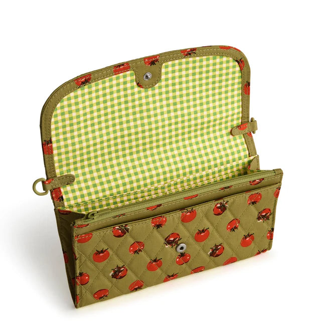 Vera Bradley Wildwood Wallet Crossbody Tiny Tomato