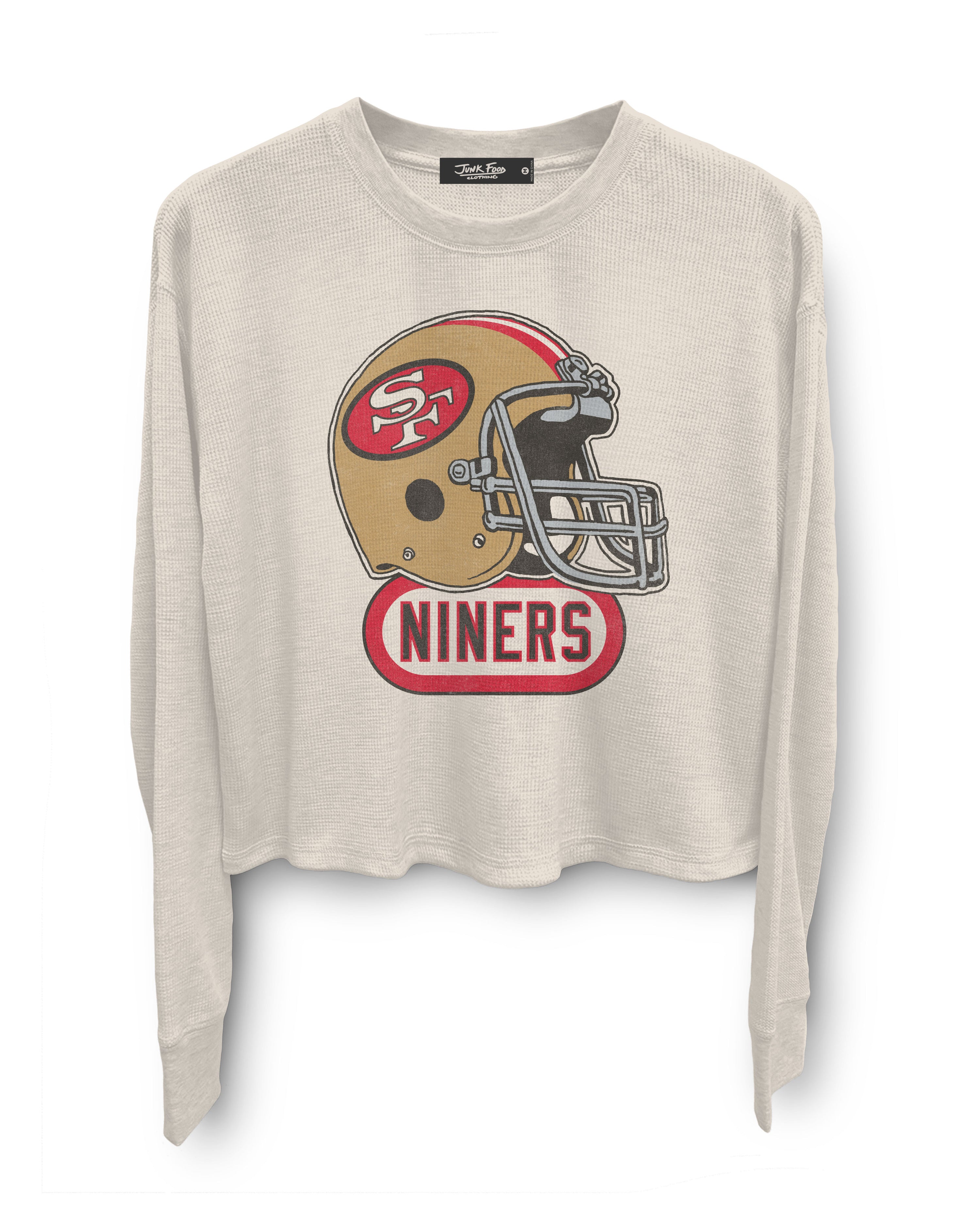 SF 49ers Helmet Crop Thermal Top