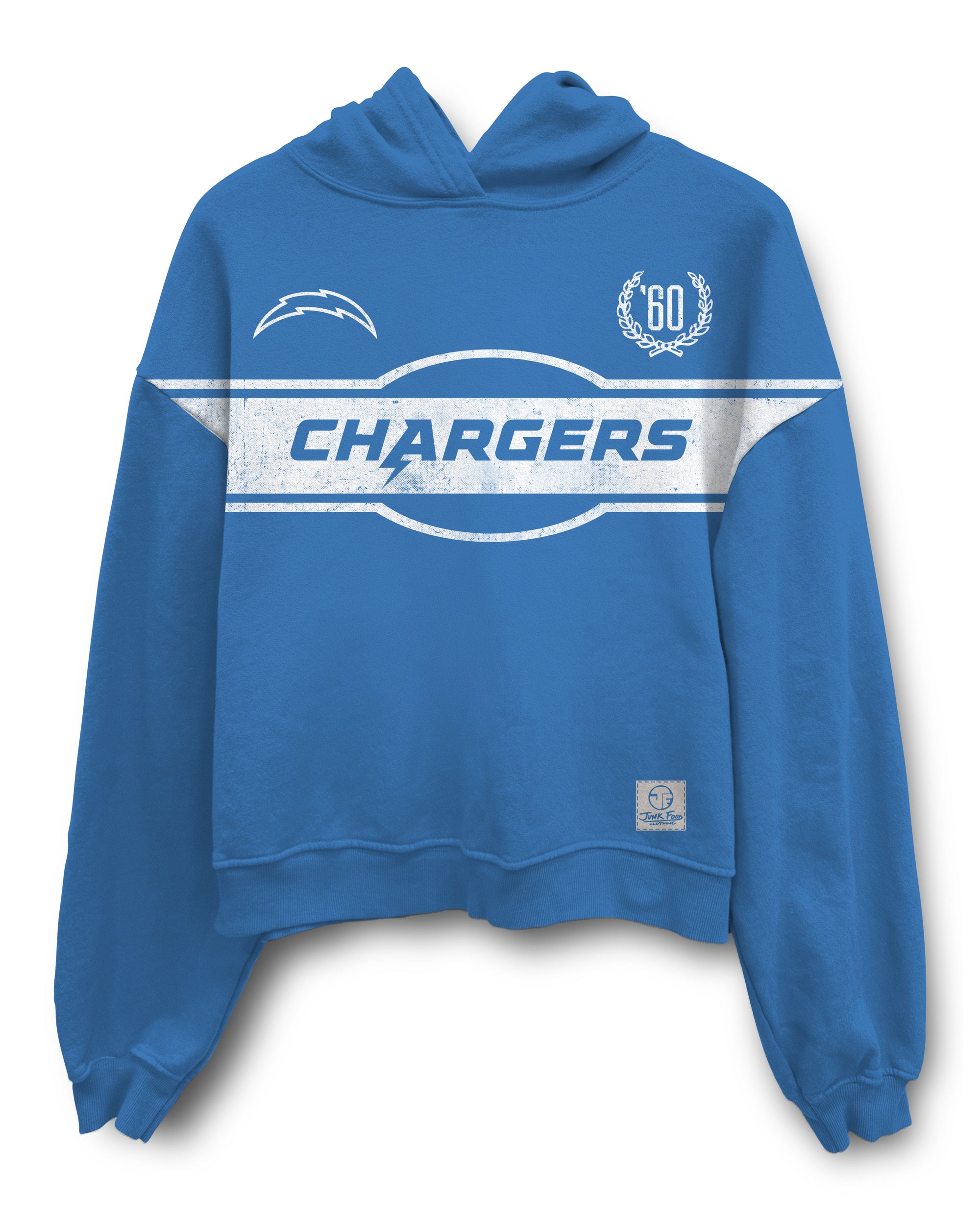LA Chargers Oversized Crop Hoodie