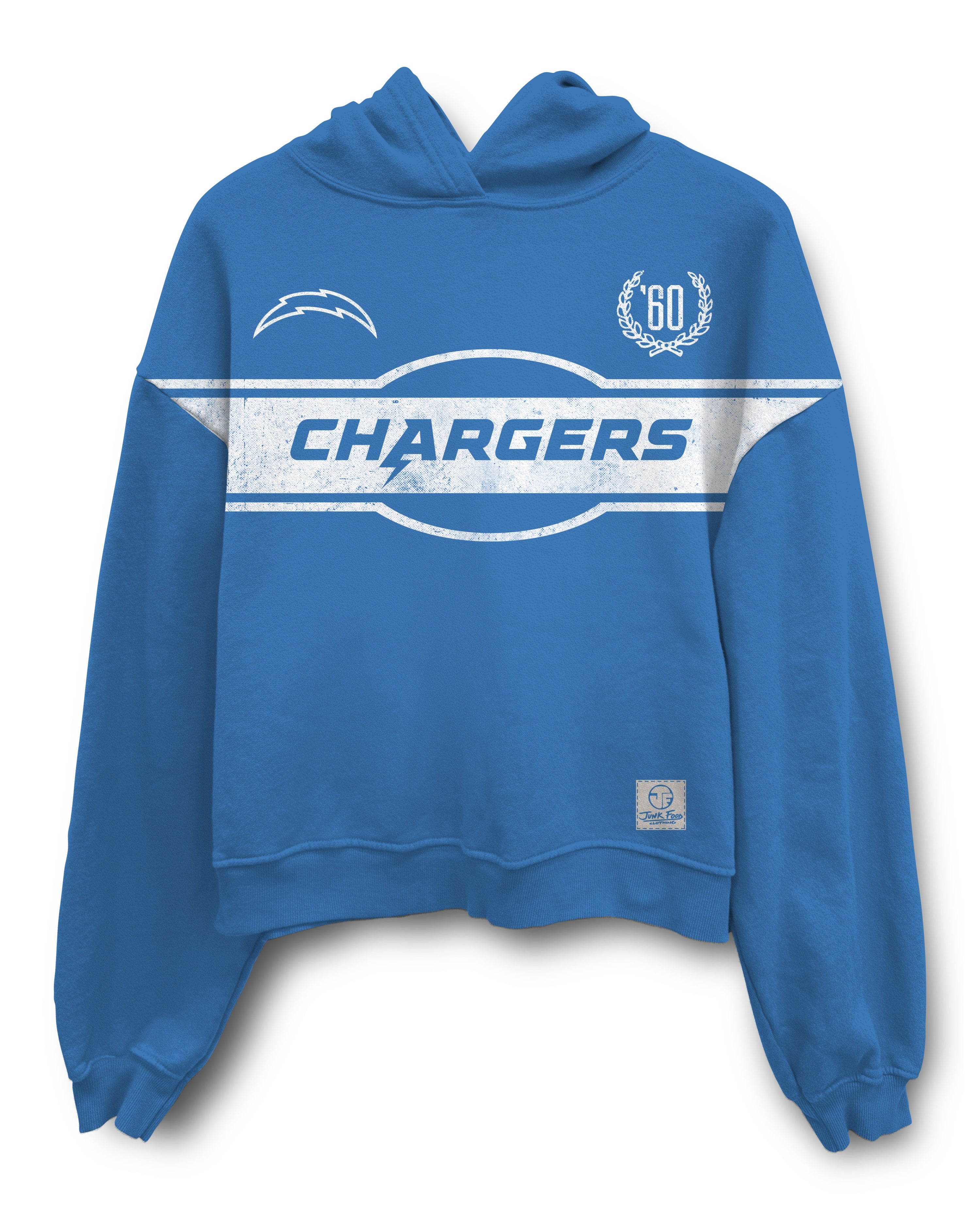 LA Chargers Oversized Crop Hoodie