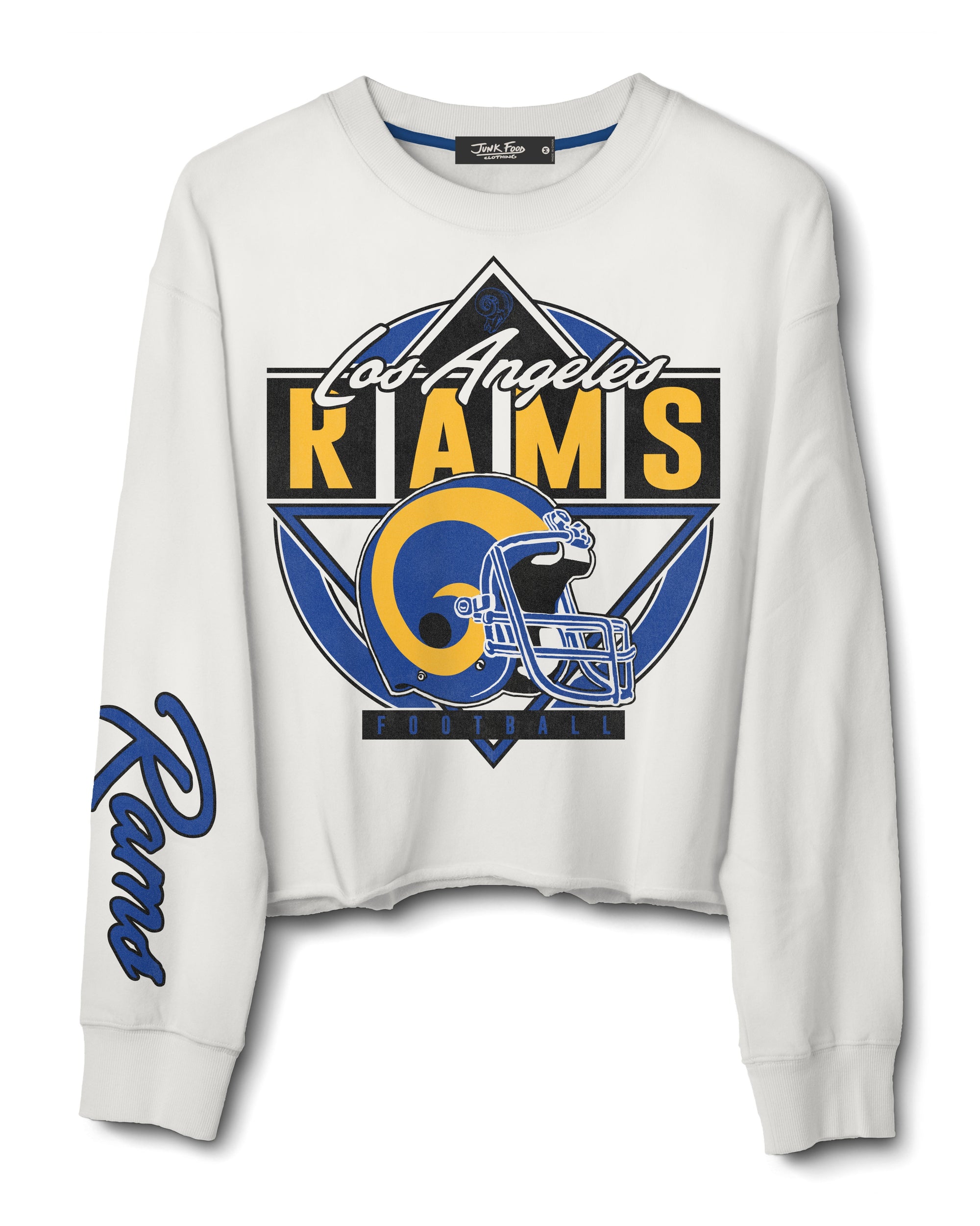 LA Rams Helmet Cropped Fleece