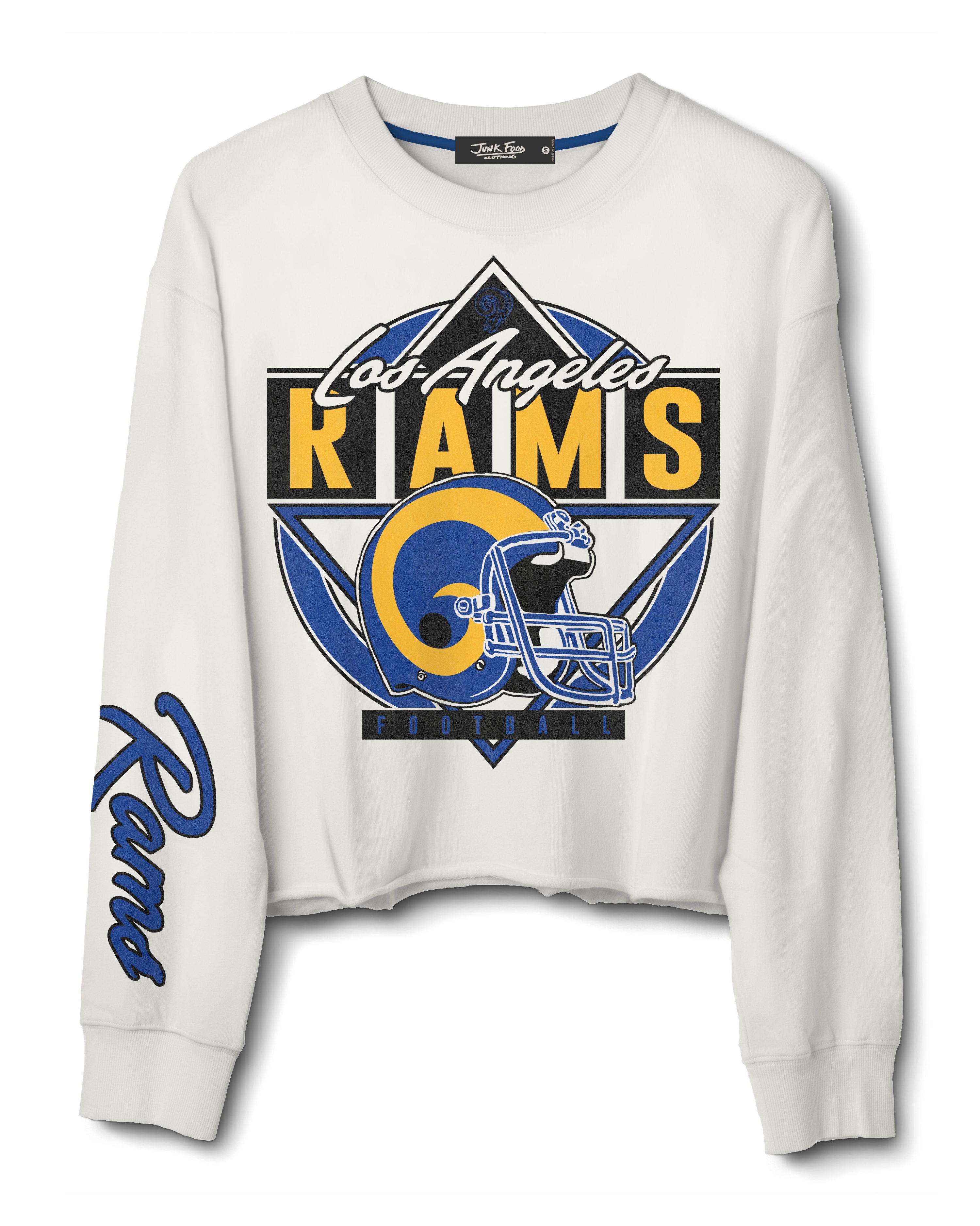 LA Rams Helmet Cropped Fleece