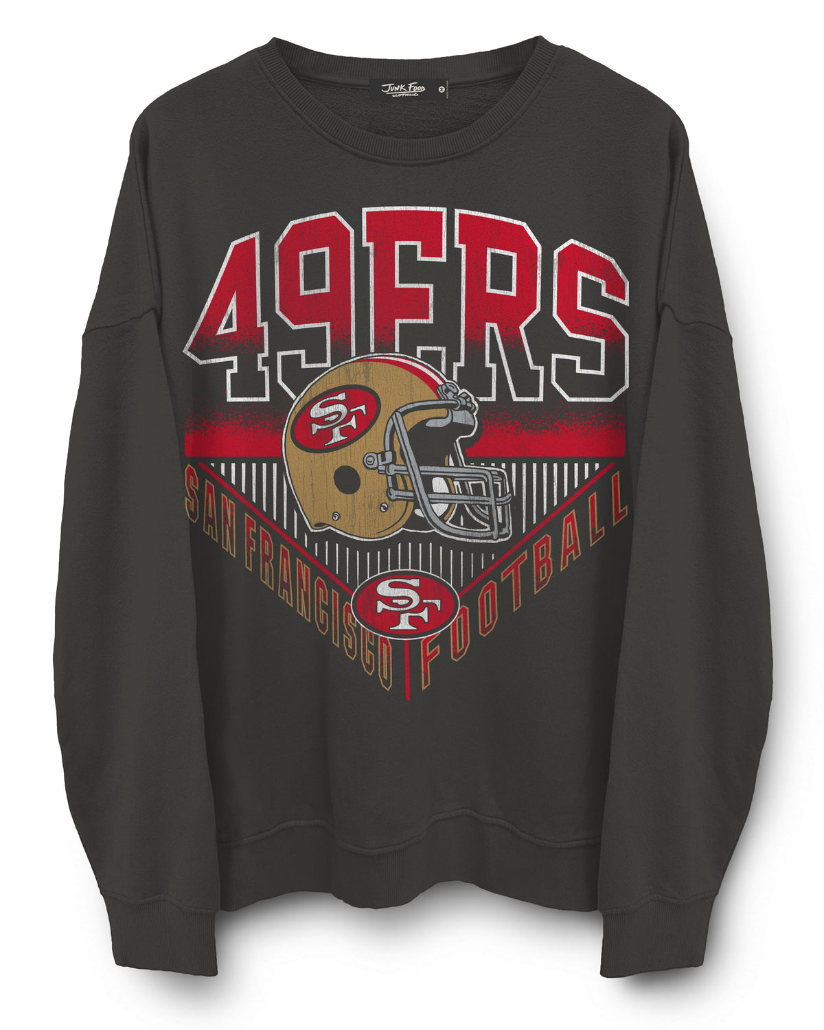 San Fransico 49ers Football Helmet Crewneck