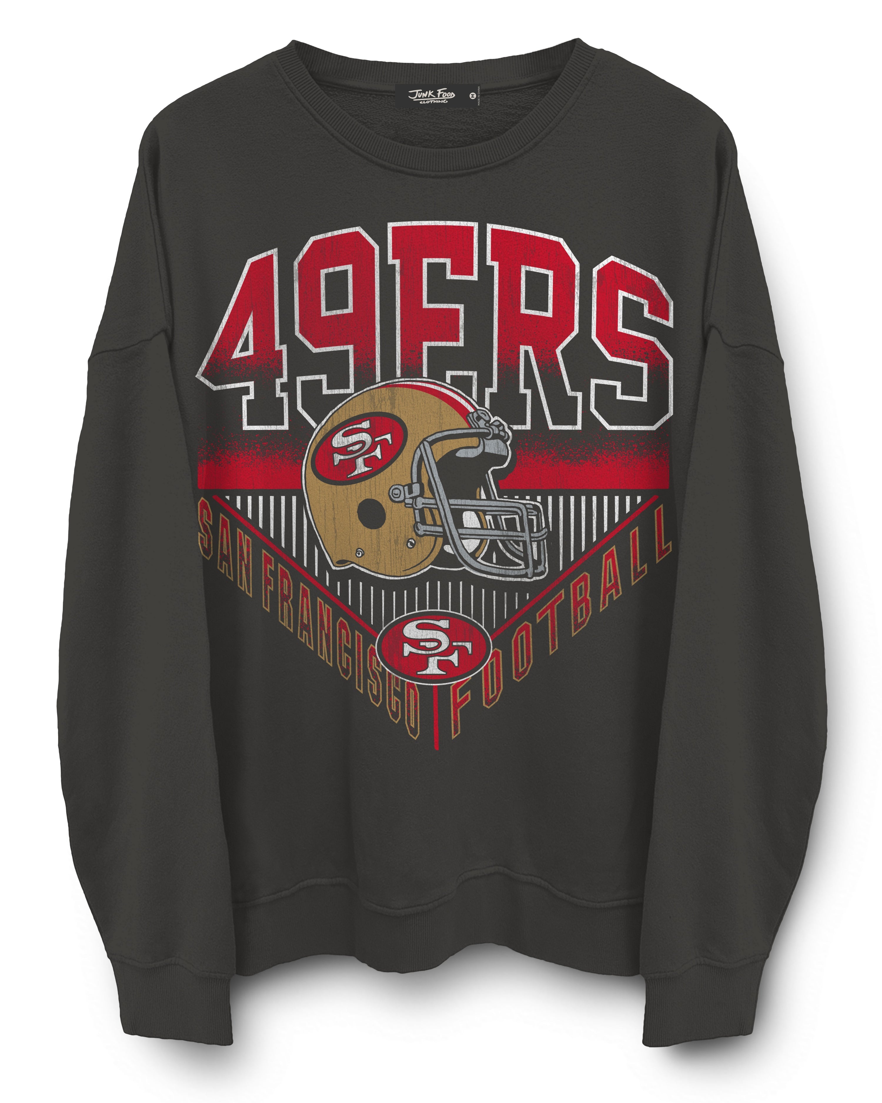 San Fransico 49ers Football Helmet Crewneck