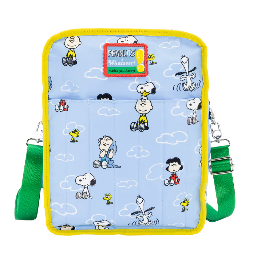 Peanuts 75th Anniversary Color Block Denim & Canvas Convertible Bag