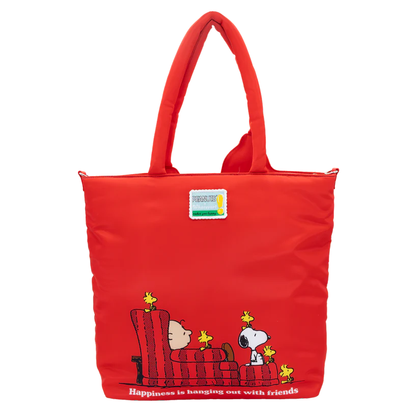Peanuts 75th Anniversary Snoopy House Padded Nylon Tote Bag