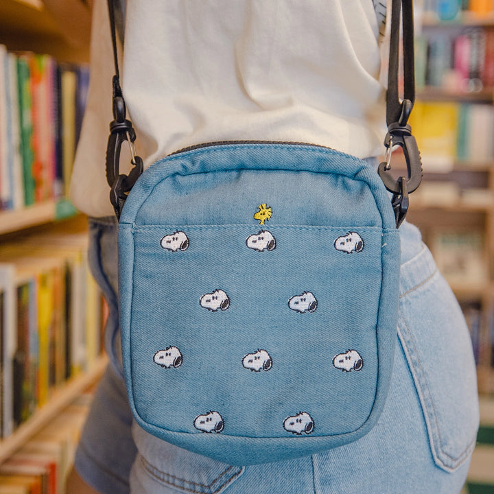 Peanuts Snoopy Denim Crossbody Bag